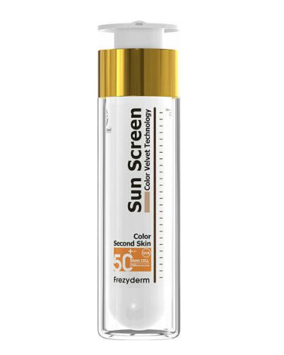 Frezyderm Sun Screen Velvet Secod Skin Face Color SPF50 50ml