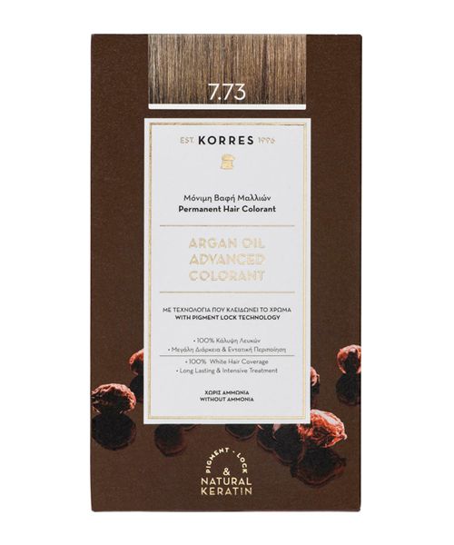 Korres Argan Oil Advanced Colorant Νr 7,73 Златиста Мока 50ml