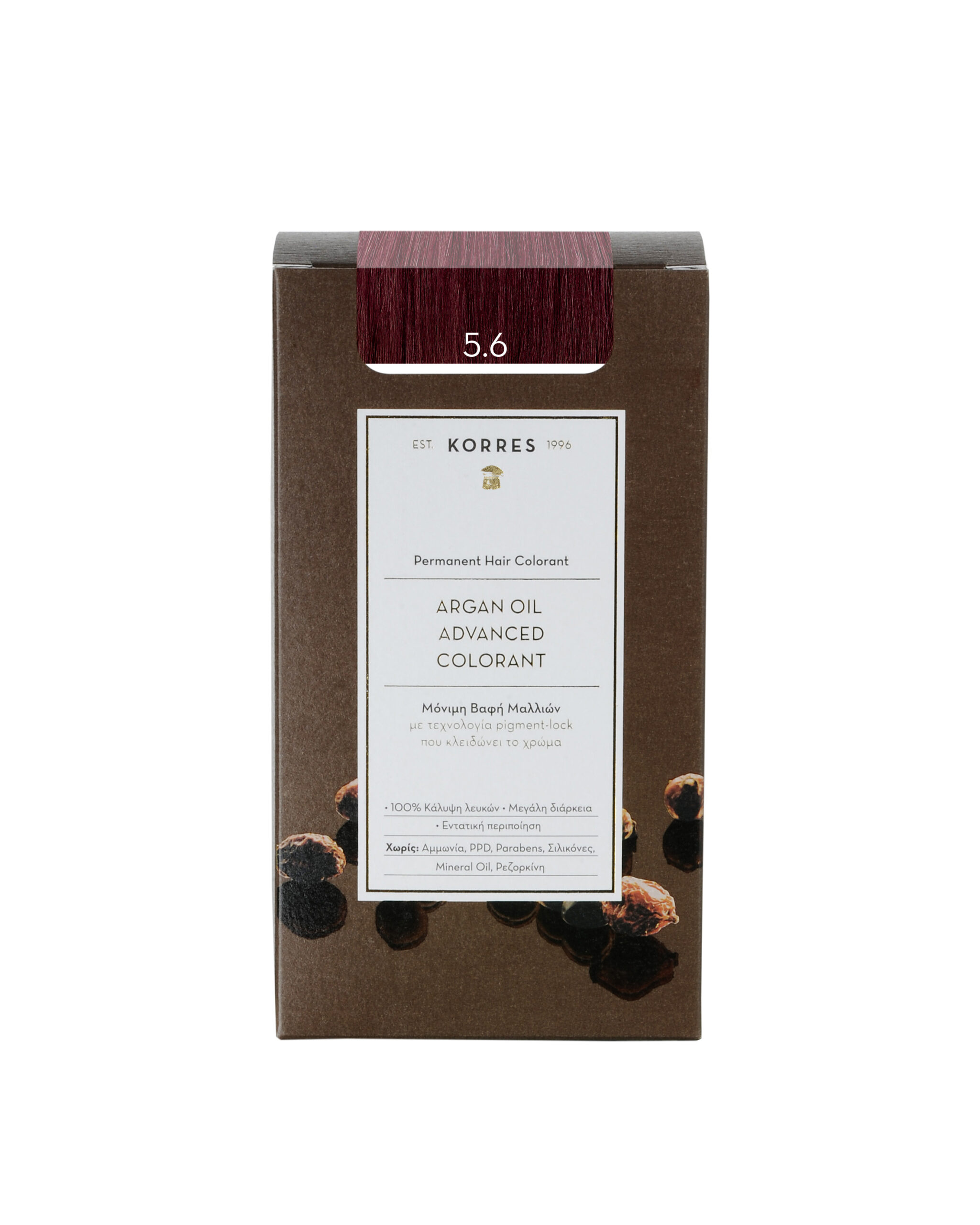Korres Argan Oil Advanced Colorant Nr 5.6 Brown Light Red 50ml