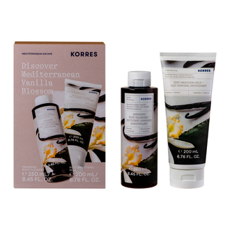 Korres Άνθη Βανίλιας Σετ Περιποίησης για Καθαρισμό Σώματος & Ενυδάτωση με Αφρόλουτρο & Κρέμα Σώματος 250ml