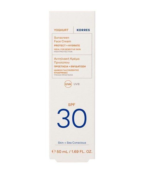 Korres Yogurt Sunscreen Face Cream Spf30 50ml.