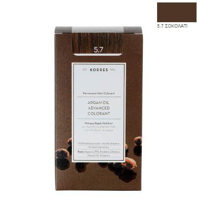 Korres Argan Oil Advanced Colorant No 5,7 Chocolate 50ml
