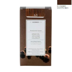 Korres Argan Oil Advanced Colorant Νr 6,3 Ξανθό Σκούρο Χρυσό/Μελί 50ml