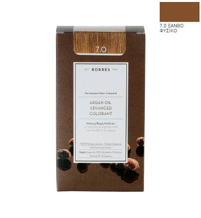 Korres Argan Oil Advanced Colorant Νr 7,0 Русо 50ml