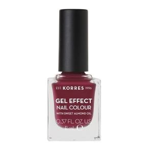 Korres Gel Effect Gloss Дълготраен Лак за Нокти 74 Berry Addict 11мл