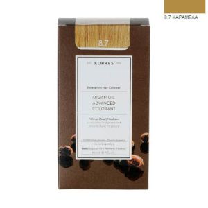Korres Argan Oil Advanced Colorant Νr 8,7 Карамел 50ml