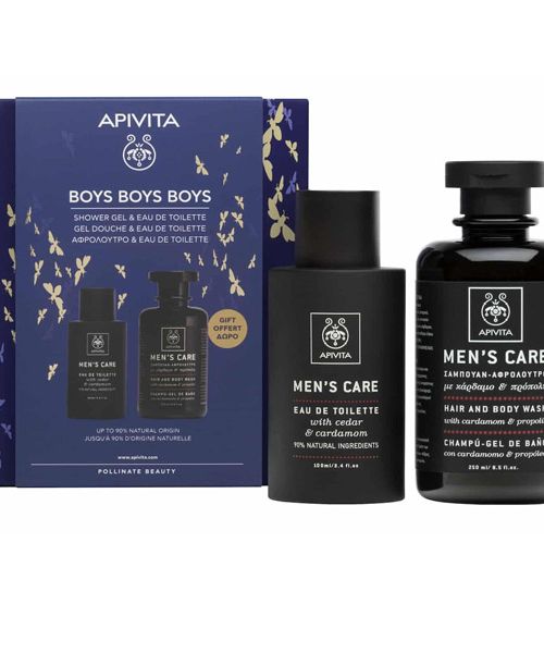 Apivita Boys Boys Boys Ανδρικό Σετ με Eau de Toilette 2τμχ