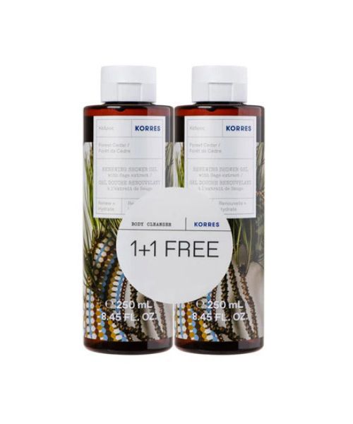 Korres PROMO PACK Forest Cedar Αφρόλουτρο 2x250ml.