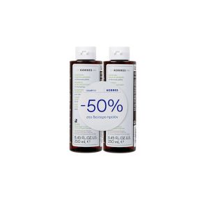 Korres Aloe & Dittany Shampoo for Normal Hair 2x250ml