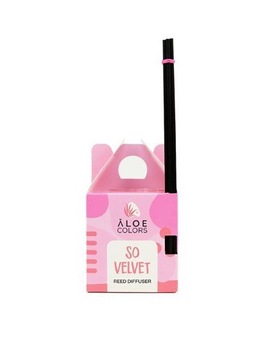 Aloe Colors Парфюмиран парфюм за стая с пръчици Толкова кадифен/пудрен парфюм 125 мл