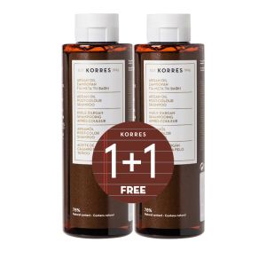Korres Argan oil Shampoo για μετά απο την βαφή 1+1 2*250ml