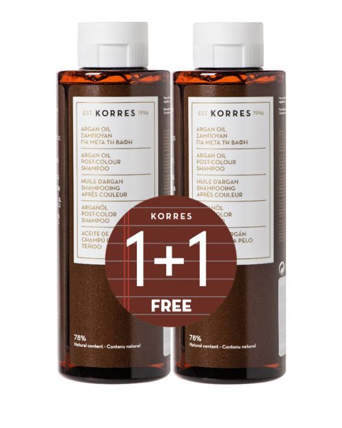 Korres Шампоан с арганово масло за след боядисване 1+1 2*250ml