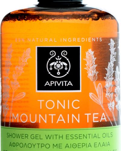 Apivita Tonic Mountain Tea душ-гел с етерични масла 300 мл