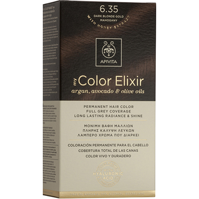 Apivita My Color Elixir 6.35 Тъмно Русо Меден Махагон