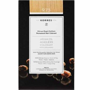Korres Argan Oil Colorant Боя за Коса 9.73 Златисто Кестеняво