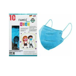 Famex Protection Mask FFP2 NR for Children Sky Blue 10pcs