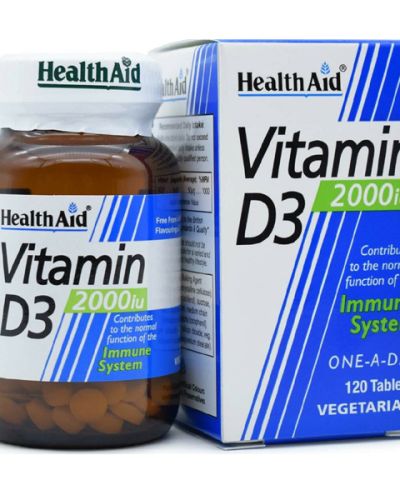 Health Aid Vitamin D3 2000iu 120 φυτικές κάψουλες