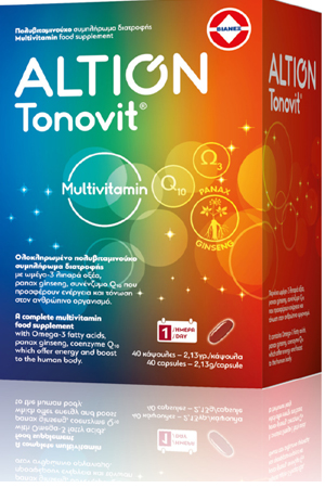 Altion Tonovit Multivitamin Συμπλήρωμα Διατροφής 40 κάψουλες