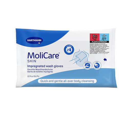 Hartmann Molicare Skin Impregnated Ръкавици за Суха Баня 8бр.
