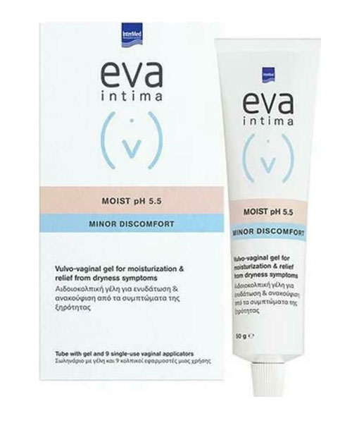 InterMed Eva Intima Moist pH 5.5 Moisturizing Gel with Chamomile and Aloe 9 x 5gr