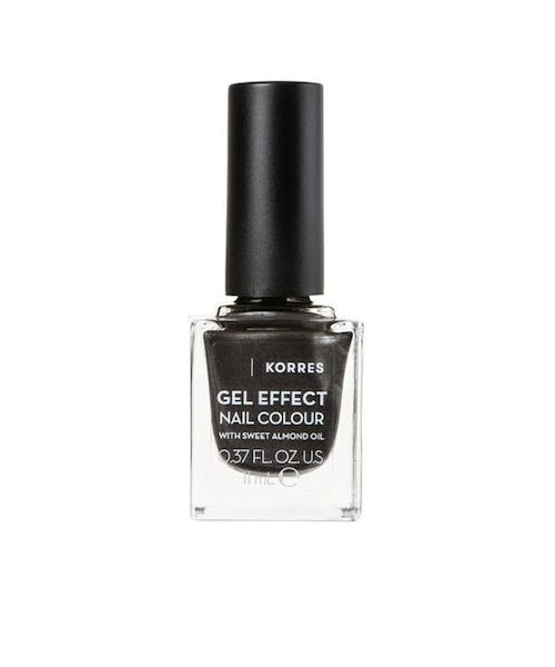 Korres Gel Effect Gloss Βερνίκι Νυχιών Μακράς Διαρκείας Moonstone Grey 96 11ml
