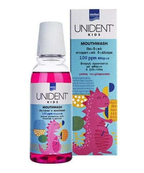 InterMed вода за уста Unident 250ml с аромат на дъвка за балончета 250ml