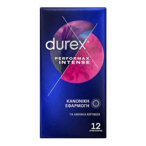 Durex Προφυλακτικά Performax Intense με Επιβραδυντικό και Ραβδώσεις 12τμχ