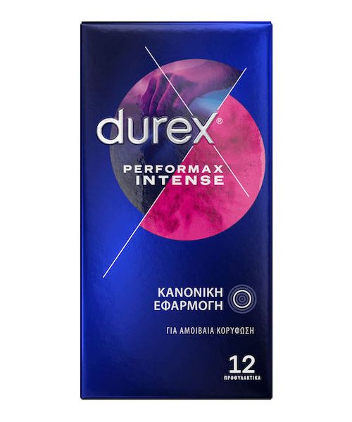 Durex Condoms Performax Intense with Retardant and Ribs 12pcs
