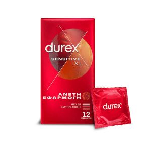 Презервативи Durex Sensitive XL с удобно прилягане, 12 бр.
