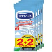 Septona Antibacterial Kids On The Go Αντιβακτηριδιακά Μαντηλάκια 2+2 ΔΩΡΟ 60τμχ