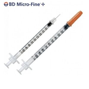 BD Micro-Fine+ U-100 Insulin Syringes 29G x 12.7mm 1ml 100pcs