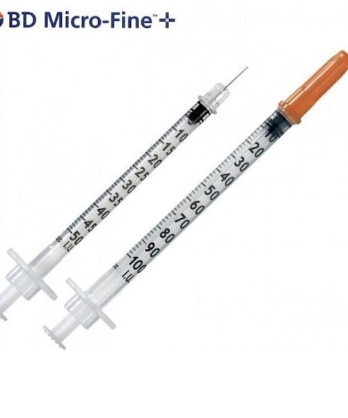 BD Micro-Fine+ U-100 Σύριγγες Ινσουλίνης 29G x 12.7mm 1ml 100τμχ