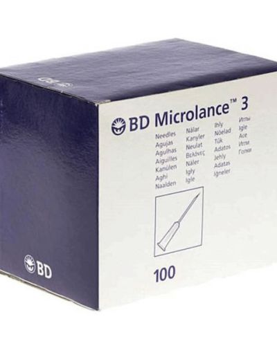 BD Microlance 3 игли 27G x ½" 100бр.