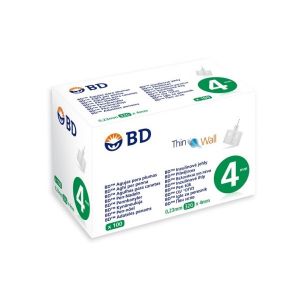 BD Thin Wall Insulin Needles 32G x 4mm 100pcs