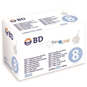 BD Thin Wall Insulin Needles 31G x 8mm 100pcs
