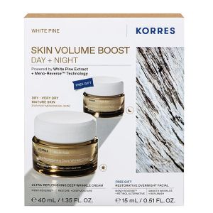 Korres Promo Λευκή Πεύκη Κρέμα Ημέρας για Ξηρές-Πολύ Ξηρές Επιδερμίδες 40ml & Κρέμα Νύχτας 15ml