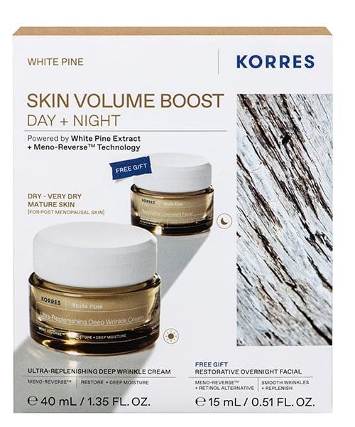 Korres Promo Λευκή Πεύκη Κρέμα Ημέρας για Ξηρές-Πολύ Ξηρές Επιδερμίδες 40ml & Κρέμα Νύχτας 15ml
